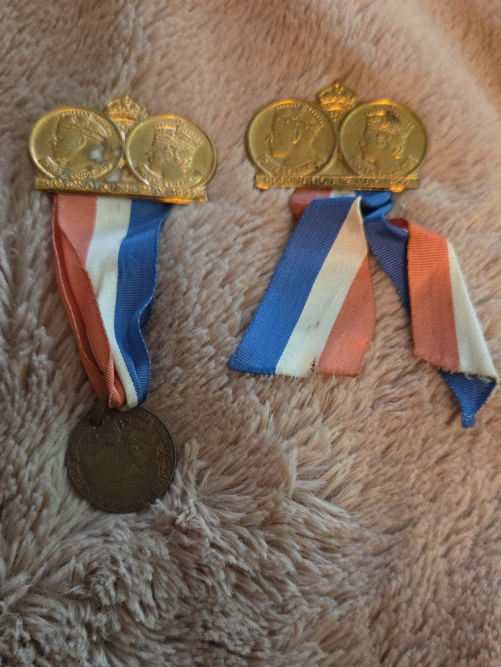 Vintage 1937 Commemorative Coronation medals